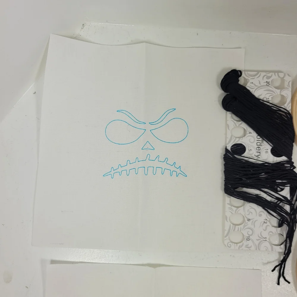 Halloween Embroidery DIY Kit with Hoops - Picture 7 of 16